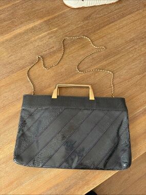 Vintage 70s Snakeskin Bag by Varon